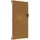 vidaXL Gartentor 85 x 200 cm Braun