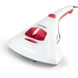 CLEANmaxx Milben-Handstaubsauger mit UV-C-Licht inkl. 2 Ersatzfilter - weiß/rot
