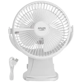 Adler AD 7342 Tischventilator 360° Rotation 25 cm Weiß