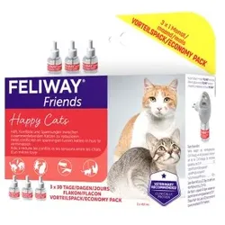 Feliway Friends 3x48ml Nachfüllflakon Vorteilspack reduziert Spannungen & Konflikte