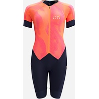 Triathlonanzug Damen – LD marineblau/orange, blau|rosa|rot, M