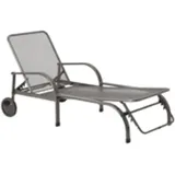 MWH Das Original Chalet Rollliege 186 x 82 x 49 cm eisengrau