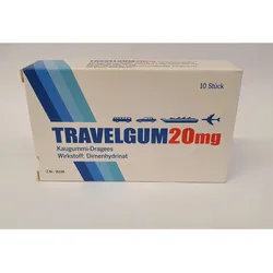 Travel-Gum Kaugummi Dragee 20mg 10 Stück