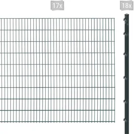 Arvotec Doppelstabmattenzaun ARVOTEC "ESSENTIAL 183 zum Einbetonieren", grau (anthrazit), H:183cm, Stahl, Kunststoff, Zaunelemente, Zaunhöhe 183 cm, Zaunlänge 2 - 60 m