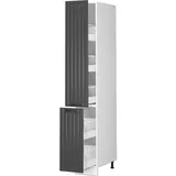 Vicco Apothekerschrank Fame-Line 30 x 58 x 207 cm Grau