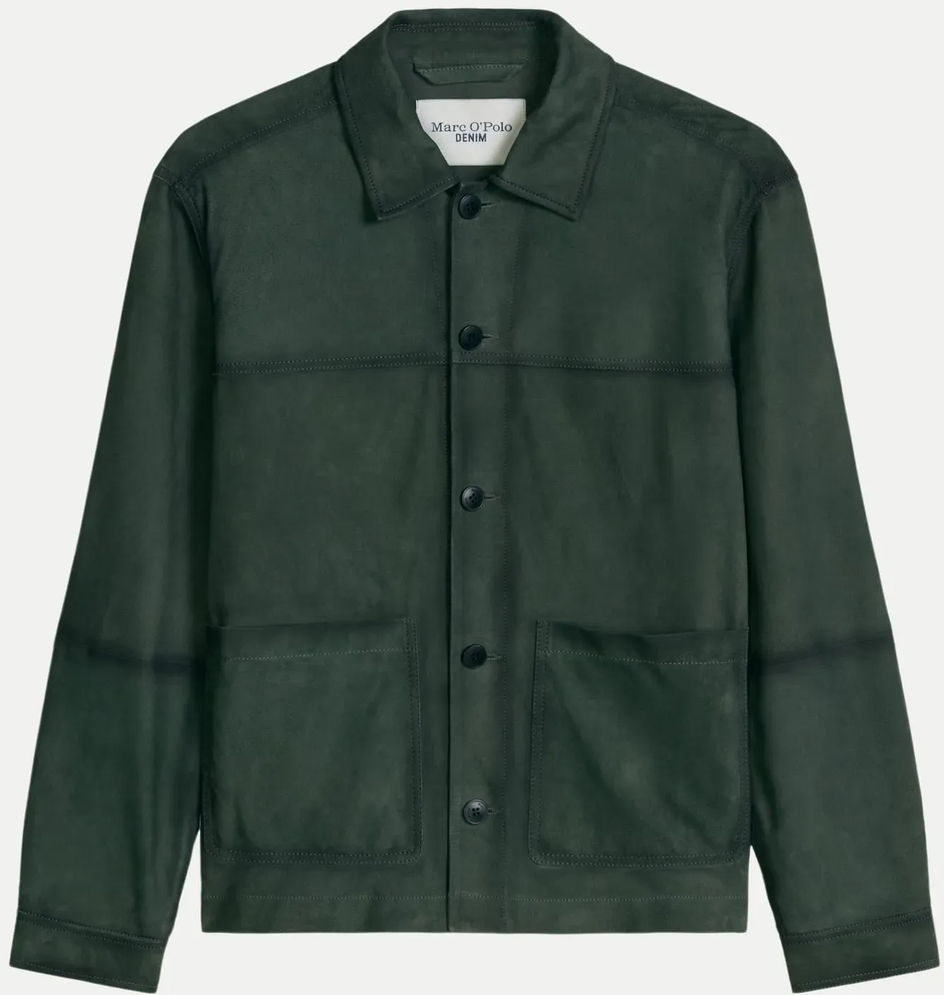 Lederjacke aus Ziegenleder Grün S