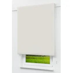 Lysel Outlet - Verdunkelungsrollo Hellelfenbein, (B x H) 152.50cm x 190cm in beige/hellelfenbein
