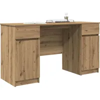 VidaXL Schreibtisch Artisan Eiche 140x49x76 cm Holzwerkstoff