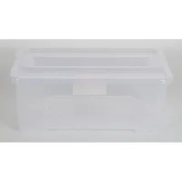 Heidrun 10x TEX Box 10L 38x28x14cm Transparent Deckel Aufbewahrung