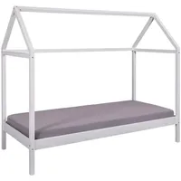 Interlink Hausbett Sun Road 90 x 200 cm Kiefer massiv lackiert weiß