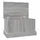 vidaXL Aufbewahrungsbox Truhe 50 x 30 x 28 cm 1-tlg. grau
