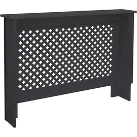 ML-Design Heizkörperverkleidung mit Wabenmuster 112x19x82cm Anthrazit aus MDF