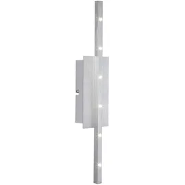 GLOBO Wandstrahler (LED) 6 Watt 500 Lumen silber
