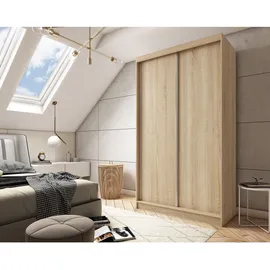 masseno Schwebetürenschrank SOFIA 120 x 216 x 61 cm Braun