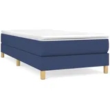 vidaXL Boxspringbett Blau 100x200 cm Stoff1346692