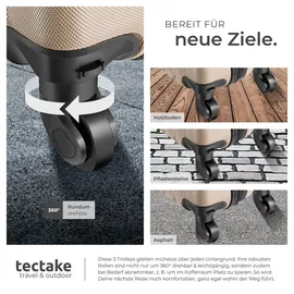 Tectake Talia Koffer-Set 3-tlg. beige