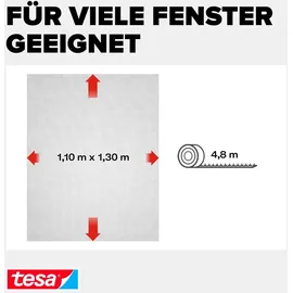 Tesa Fliegenschutzgitter Insect Stop Standard 110 x 130 cm Anthrazit