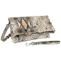 COLLEZIONE ALESSANDRO Clutch und Umhängetasche Holi Snake mit vielen Fächern 28cm x 14cm x 3 cm - Einheitsgröße