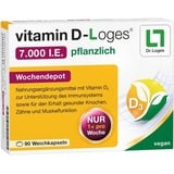 Dr. Loges vitamin D-Loges 7.000 I.E. pflanzlich Wochendepot Weichkapseln 90 St.