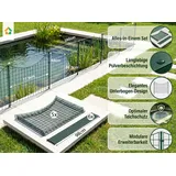 prestige home living outdoor Teichzaun Unterbogen 78 x 64 cm Grün/Metall