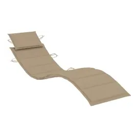 vidaXL Sonnenliegen 2 Stk. mit Auflagen Massivholz Akazie