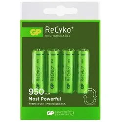 1X4 GP Recyko NiMH-Akku Aaa 950 mAh, sofort einsatzbereit