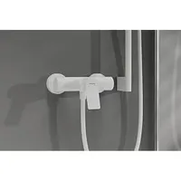 Hansgrohe Vivenis Einhebel-Duscharmatur Original Aufputz, mit Schalldämpfer, weiß matt