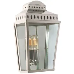 Mansion House Wandlaterne mit 1 Licht, poliertes Nickel - MANSION-HOUSE-PN
