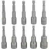 10-teiliges Schlagschrauber-bit-set 6–15 Mm, Magnetisches Sechskant-steckschlüssel-set, Magnetisches Bohrer-bit-set, Sechskant-steckschlüssel 1/4 Zoll Für Schnellwechselfutter