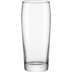 Bierglas VAN WELL "Willybecher", transparent, B:7cm H:16,5cm Ø:7cm, Glas, Trinkgefäße, 0,4 L, geeicht, spülmaschinenfest, Gastronomiequalität, 12-tlg.