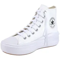 Converse Turnschuhe CHUCK TAYLOR ALL STAR MOVE PLATFORM LEATHER in Weiss,