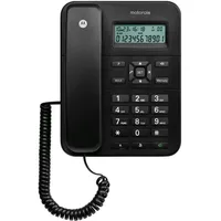 Motorola CT202 Schnurgebundenes Telefon, 10 Speichertasten, Freisprecheinrichtung, Wartemusik, Anrufer-ID,