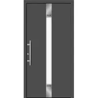 Aluminium-Haustür Moderno M440/B 110 x 210 cm Anthrazit Metallic Anschlag Links