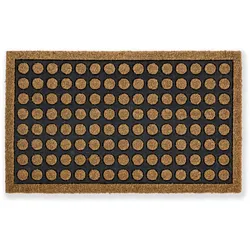 Fußmatte ASTRA "Coco Home 1", braun, B:40cm H:16mm L:60cm, Gummi, Kokos, Teppiche, Kokos, Türmatte, Hoch Tief Struktur, wetterfest, rutschfest