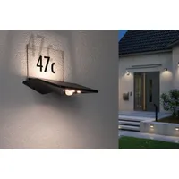 Paulmann LED Solar-Hausnummernleuchte Yoko Anthrazit