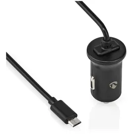 Nedis Auto-Ladegerät 12 W 1x 2.4 A Anzahl der Ausgänge: 1, Micro USB (Fixed) Kabel, Single Voltage Output