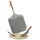 Mahlzeit Pizzastein Set 4-teilig Cordierit beige