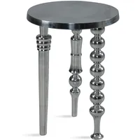 KADIMA DESIGN Beistelltisch 44x44x63 cm Aluminium mit drei verschiedenen