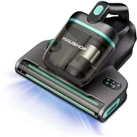 HAUSHOF Milbensauger für Matratzen mit UV Licht, 15 kPa Saugleistung, 60°C Heißluft mit Aroma-Funktion, LED-Display und Doppel-Staubbehälter, 400W Matratzenreiniger entfernt Staubmilben