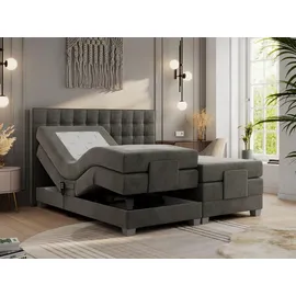 MKS Boxbett 180 x 200 cm H3 Dunkelgrau
