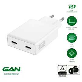 4smarts Netzladegerät PDPlug Slim 65W GaN 2C weiß