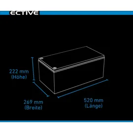Ective DC 290S 290Ah 12V Deep Cycle Versorgungsbatterie mit LCD-Anzeige
