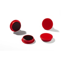 Durable Magnete (32 mm, 720p) 4 Stück rot, für Pinnwand, Kühlschrank & Co., 470303