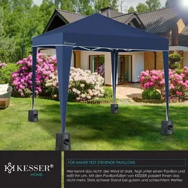 Kesser Pavillonstandfüße 4er Set 0,22 x 0,22 x 0,25 m Schwarz