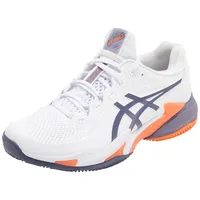Asics Herren Court FF 3 Clay Sneaker, Weiss/GRAU-LILA, 42