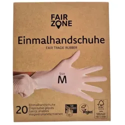 Fair Zone Latex Einmalhandschuhe M (20St)