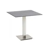 Niehoff Bistro Tisch quadratisch 68x68cm, HPL Granit-Design