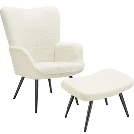 Tectake tectake® Sessel Hygge gepolstert,