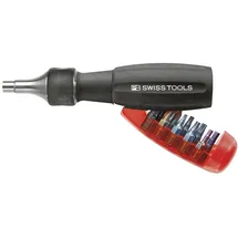PB SWISS TOOLS Magazin-Bithalter lang 10-teilig mit Ratsche