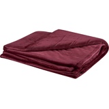 Fleece-Decke Midnight Mystery 150 cm x 200 cm Bordeaux